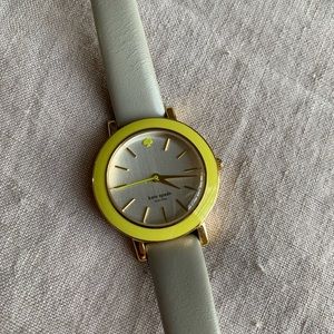 Kate Spade Neon acrylic w Gray Leather